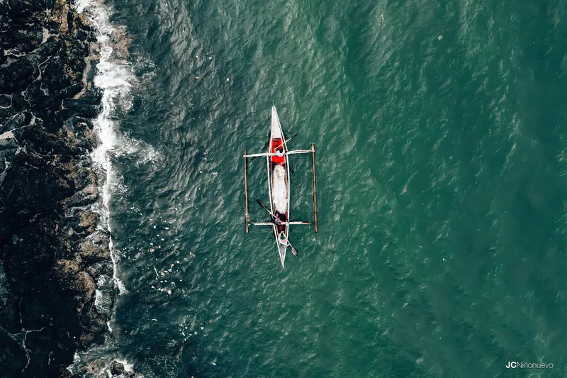 Aerial view of Negros Island landscape captured by drone